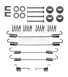 Accessory Kit, brake shoes (BBK6327)