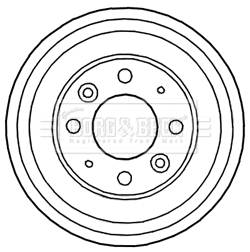 Brake Drum (BBR7156)