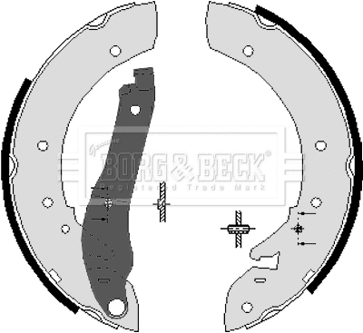 Brake Shoe Set (BBS6020)