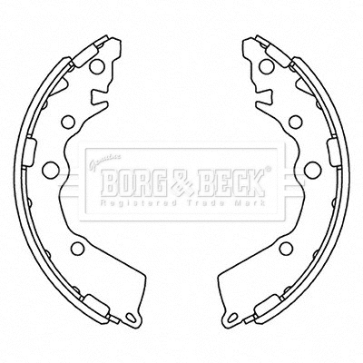 Brake Shoe Set (BBS6703)