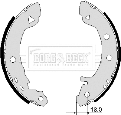 Brake Shoe Set (BBS6103)