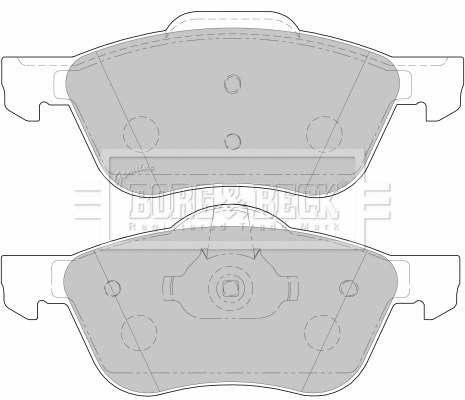 Brake Pad Set, disc brake (BBP1772)