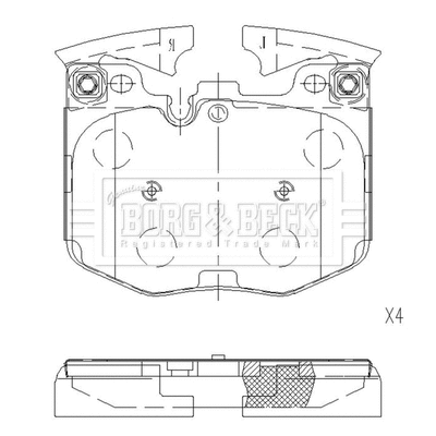 Brake Pad Set, disc brake (BBP2659)