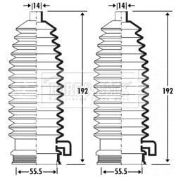 Bellow Kit, steering (BSG3297)