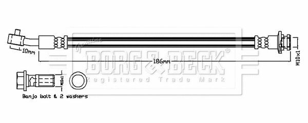 Brake Hose (BBH8450)