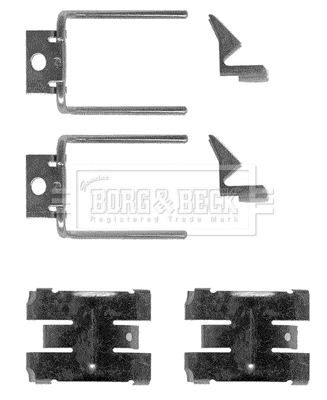 Accessory Kit, disc brake pad (BBK1123)