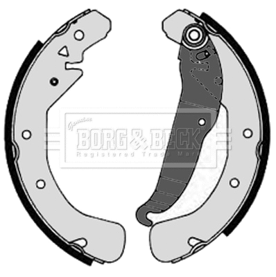 Brake Shoe Set (BBS6203)