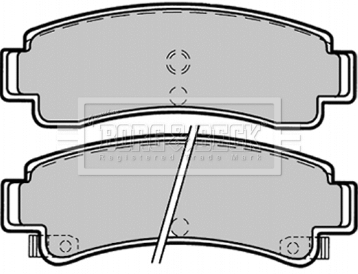 Brake Pad Set, disc brake (BBP1366)