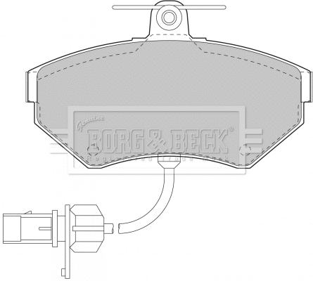 Brake Pad Set, disc brake (BBP1733)