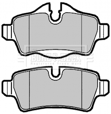 Brake Pad Set, disc brake (BBP2025)