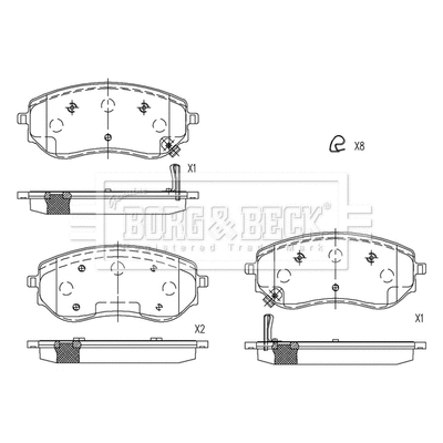 Brake Pad Set, disc brake