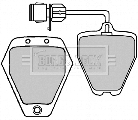 Brake Pad Set, disc brake (BBP1647)
