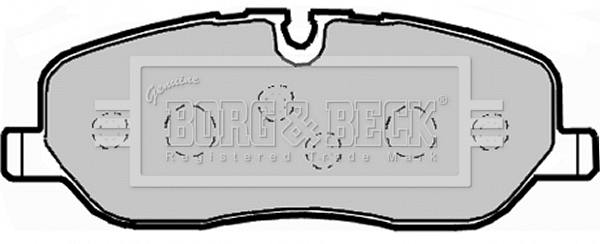 Brake Pad Set, disc brake (BBP1929)