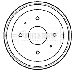 Brake Drum (BBR7161)