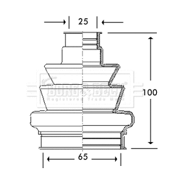Bellow Kit, drive shaft (BCB2777)
