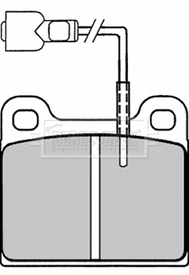 Brake Pad Set, disc brake (BBP1002)