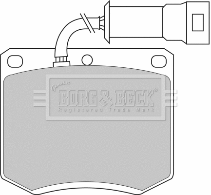 Brake Pad Set, disc brake (BBP1052)