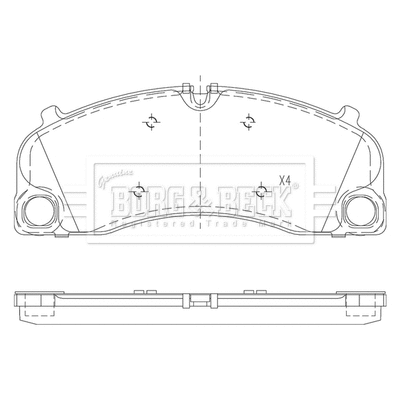 Brake Pad Set, disc brake (BBP2635)