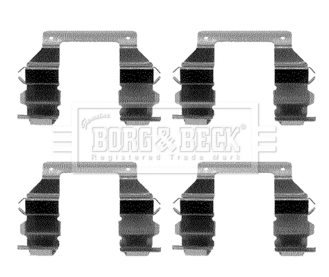 Accessory Kit, disc brake pad (BBK1098)