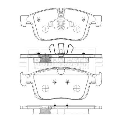 Brake Pad Set, disc brake (BBP2604)