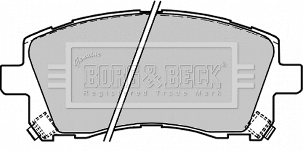 Brake Pad Set, disc brake (BBP1680)