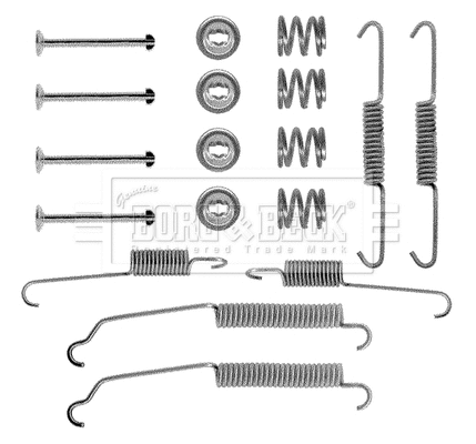 Accessory Kit, brake shoes (BBK6078)