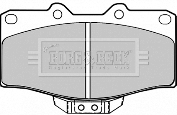 Brake Pad Set, disc brake (BBP1152)