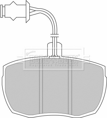 Brake Pad Set, disc brake (BBP1481)