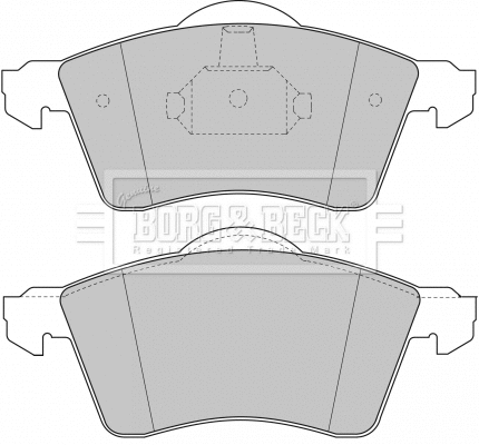 Brake Pad Set, disc brake (BBP1384)