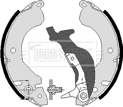 Brake Shoe Set (BBS6117)