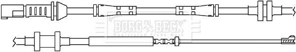 Warning Contact, brake pad wear (BWL3100)