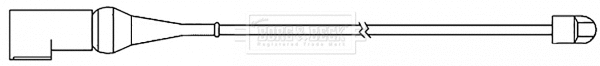 Warning Contact, brake pad wear (BWL3146)