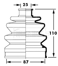Bellow Kit, drive shaft (BCB2387)