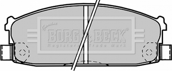 Brake Pad Set, disc brake (BBP1216)