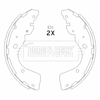 Brake Shoe Set (BBS6445)