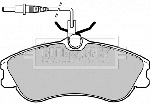 Brake Pad Set, disc brake (BBP1601)