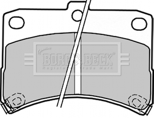 Brake Pad Set, disc brake (BBP1847)