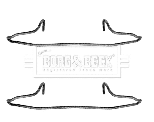 Accessory Kit, disc brake pad (BBK1040)
