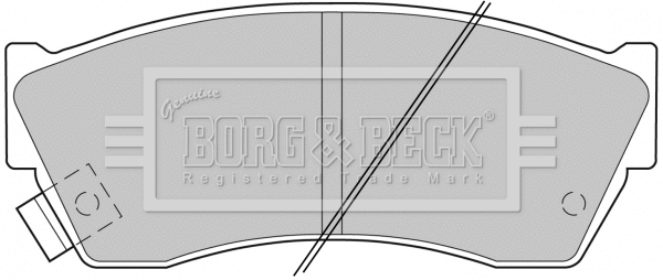 Brake Pad Set, disc brake (BBP1529)