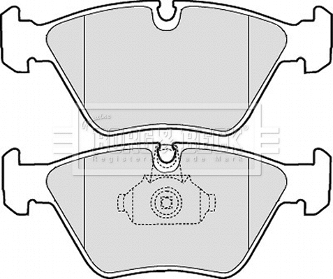 Brake Pad Set, disc brake (BBP1843)