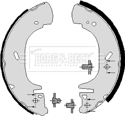 Brake Shoe Set (BBS6190)