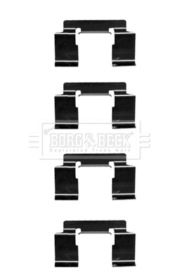 Accessory Kit, disc brake pad (BBK1468)