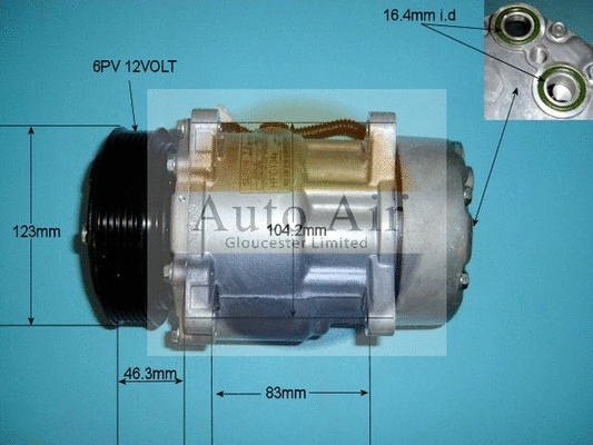 Compressor, air conditioning (14-7486P)