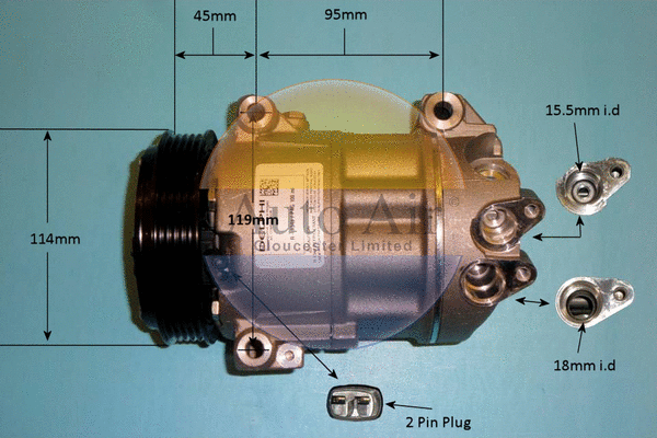 Compressor, air conditioning (14-7135)