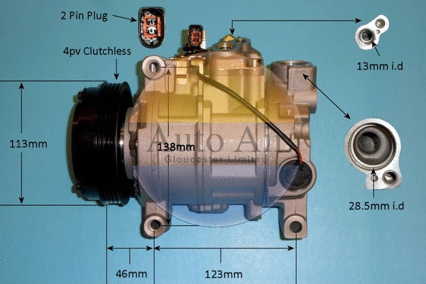 Compressor, air conditioning (14-1251P)