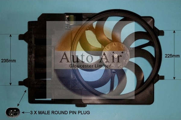 Electric Motor, radiator fan (05-1033)