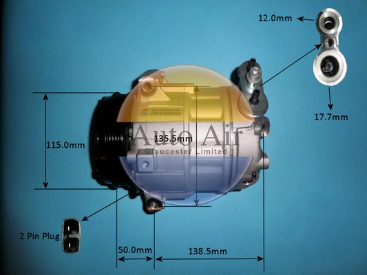 Compressor, air conditioning (14-0830P)