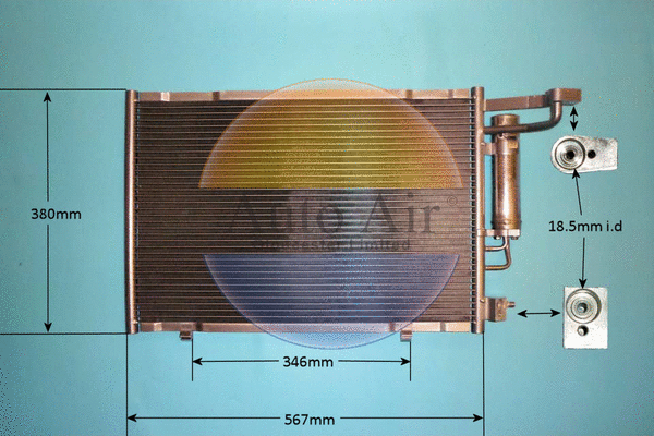 Condenser, air conditioning (16-9581)