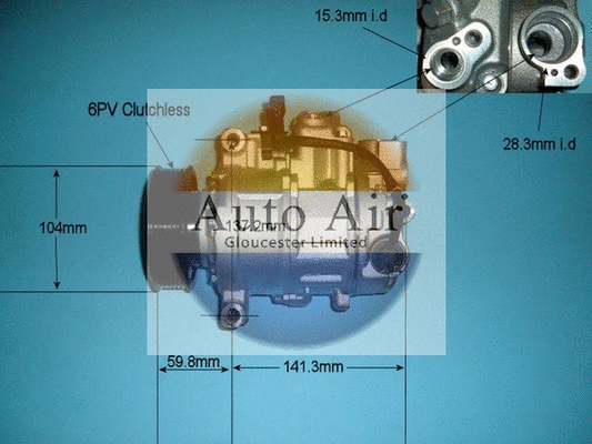 Compressor, air conditioning (14-9703P)