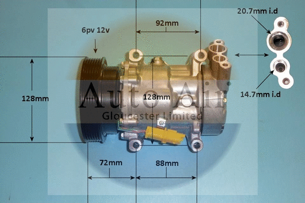 Compressor, air conditioning (14-1833P)